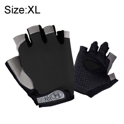 Summer Men Women Fitness Gloves Gym Weight Lifting Cycling Yoga Training Thin Breathable Antiskid Half Finger Gloves, M, XL, L, S