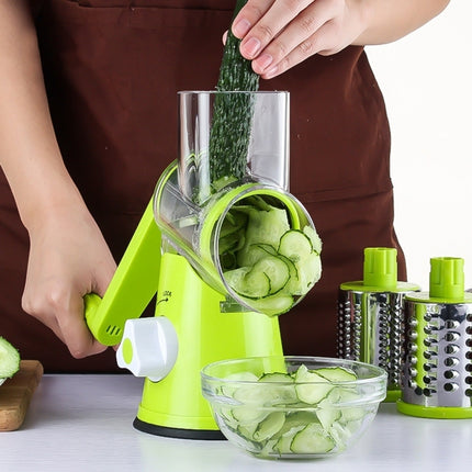 Multifunctional Electric Fruit Vegetable Slicer Cutter Carrot Potato Cutting Machine Stainless steel Blade Salad Chopper, Random Color Delivery