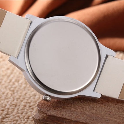 Couples Watch Harajuku Style Clock Candy Color PU Leather Strap Quartz Wrist Watches For Unisex Women Men