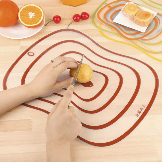 6 PCS Kitchen Chopping Blocks Flexible Transparent PP Cutting Boards, S(20x14.8cm), M(30.5x23.5cm), L(42x31.5cm)