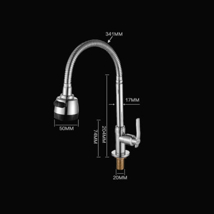 Kitchen Faucet Anti-splash Head Wash Basin Sink Universal Rotatable Faucet Full Copper Joint, Cold Water, Cold Water+50 cm Tube, Cold Water+60 cm Tube, Cold Water+80 cm Tube, Hot & Cold Water, Hot & Cold Water+60 cm Tube, 304 Cold Water                ...