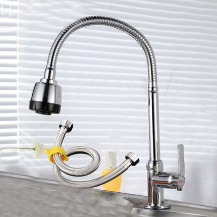 Kitchen Faucet Anti-splash Head Wash Basin Sink Universal Rotatable Faucet Full Copper Joint, Cold Water, Cold Water+50 cm Tube, Cold Water+60 cm Tube, Cold Water+80 cm Tube, Hot & Cold Water, Hot & Cold Water+60 cm Tube, 304 Cold Water                ...