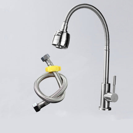 Kitchen Faucet Anti-splash Head Wash Basin Sink Universal Rotatable Faucet Full Copper Joint, Cold Water, Cold Water+50 cm Tube, Cold Water+60 cm Tube, Cold Water+80 cm Tube, Hot & Cold Water, Hot & Cold Water+60 cm Tube, 304 Cold Water                ...