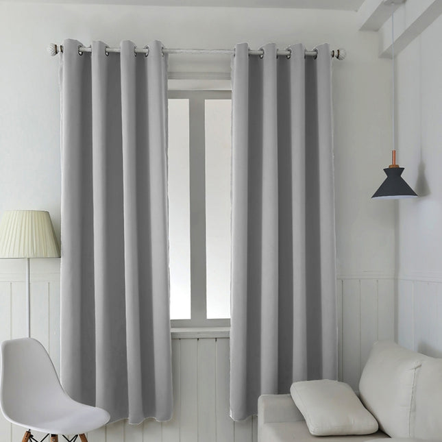 High-precision Curtain Shade Cloth Insulation Solid Curtain, 52x63 Inch（132x160CM）