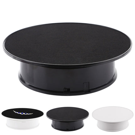 20cm 360 Degree Electric Rotating Turntable Display Stand for Photography Max Load 1.5kg video shooting props Turntable, 20cm/Powered by Battery(W+B), 20cm/Powered by Battery(B), 20cm/Powered by Battery(W)