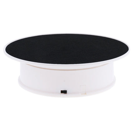 30cm 360 Degree Electric Rotating Turntable Display Stand Video Shooting Props Turntable for Photography, Load 4kg, US Plug(White + Black), 30cm (W+B), 30cm (B)