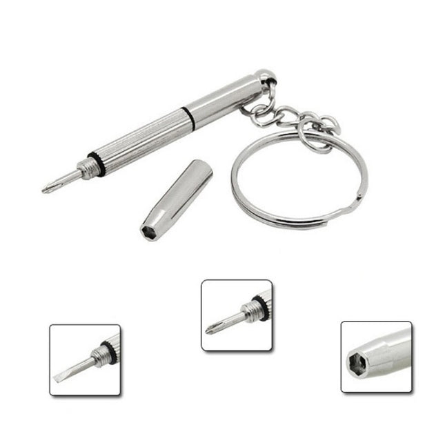 Multifunctional Keychain Repair Tool Screwdriver Portable Mini Multi Tool Key Ring, screwdriver Shape