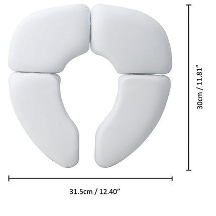 Soft Skin-Friendly Children Folding Potty Seat Cover Baby Travel Folding Padded Toilet Seat Toilet Training