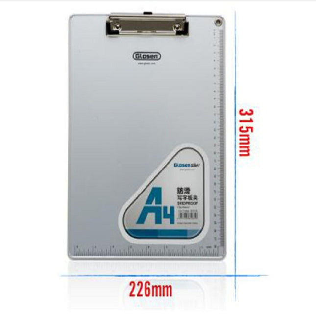 A4 Aluminum Clipboard Writing Pad Folder School Office Stationery Supplies, Size: 31.5x22.5cm