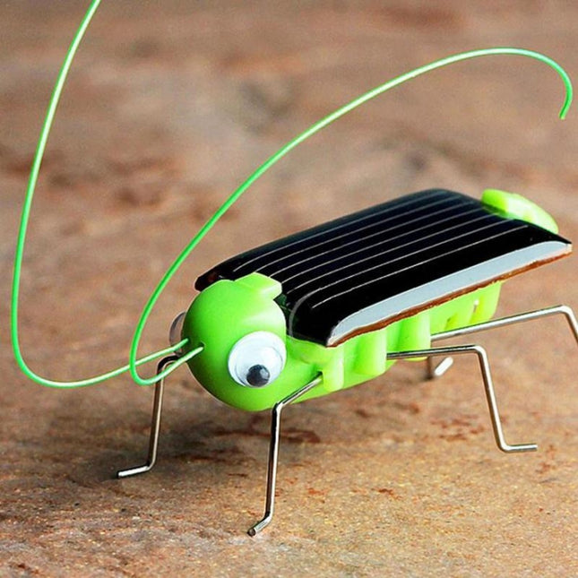 Children Baby Solar Power Energy Insect Grasshopper Cricket Kids Toy Gift, Grasshopper Cricket