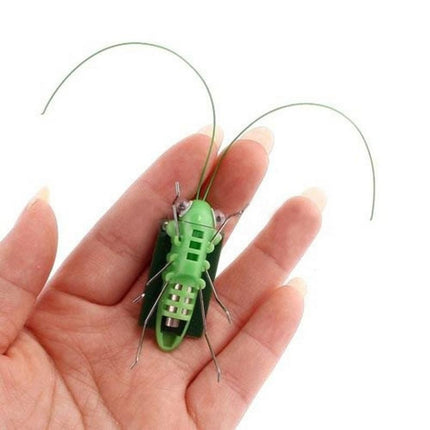 Children Baby Solar Power Energy Insect Grasshopper Cricket Kids Toy Gift, Grasshopper Cricket