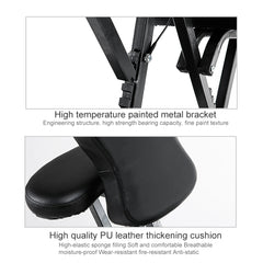 Portable Folding Adjustable Massage Chair Tattoo Scraping Chair Beauty Bed with Armrest