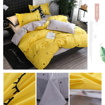 Bedding Set Luxury Family Set Sheet Duvet Cover Pillowcase, 1.2m Three-piece bedsheet, 1.5m Four-piece bedsheet, 1.8m Four-piece bedsheet, 2m Four-piece bedsheet, 2.2m Four-piece bedsheet