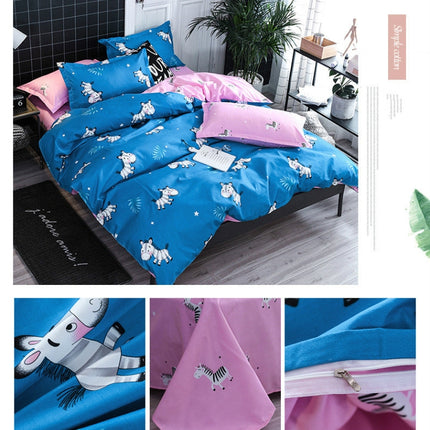 Bedding Set Luxury Family Set Sheet Duvet Cover Pillowcase, 1.2m Three-piece bedsheet, 1.5m Four-piece bedsheet, 1.8m Four-piece bedsheet, 2m Four-piece bedsheet, 2.2m Four-piece bedsheet