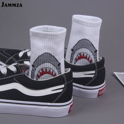 Cartoon Shark Socks Funny Fashion Cotton Socks