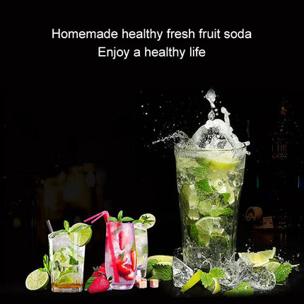 Manual Soda Siphon CO2 Dispenser Water Bubble Generator Cool Drink Cocktail Soda Machine Aluminum Bar DIY Soda Maker, Capacity: 1L