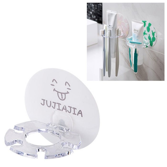 Plastic Toothbrush Holder Toothpaste Storage Tooth Brush Dispenser, WHITE, Pink, Green