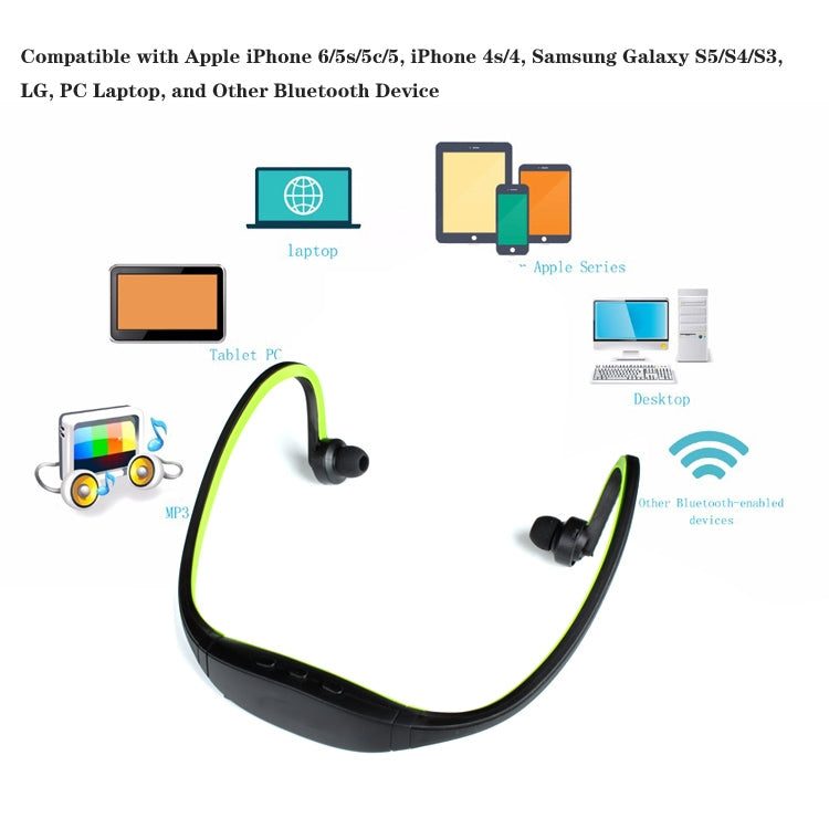 S9 Kabellose Sport-Bluetooth-Kopfhörer für iPhone Huawei XiaoMi-Telefon, unterstützt TF/SD-Karte und Mikrofon