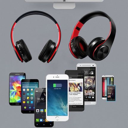 HIFI Stereo Wireless Bluetooth Headphone for Xiaomi iPhone Sumsamg Tablet, with Mic, Support SD Card & FM