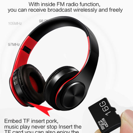HIFI Stereo Wireless Bluetooth Headphone for Xiaomi iPhone Sumsamg Tablet, with Mic, Support SD Card & FM