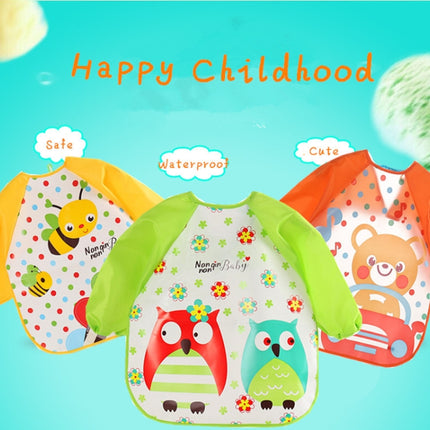 Baby Bibs Waterproof Long Sleeve Apron, One Size