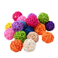10 PCS Artificial Straw Ball For Birthday Party Wedding Christmas Home Decor