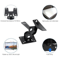 Universal Rotated TV PC Monitor Wall Mount Bracket for 14 ~ 24 Inch LCD LED Flat Panel TV with 180 degrees around the pivot