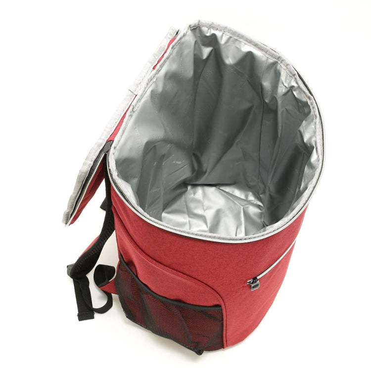 Outdoor Picnic Insulation Backpack Oxford Cloth waterproof Backpack, Backpack(Red), Backpack(Gray)