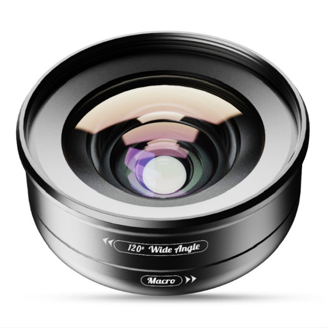 APEXEL APL-HD52IN1WM 2 in 1 Distortion-free HD 120-degree Wide-angle + 10X Macro Universal SLR External Mobile Phone Lens Set