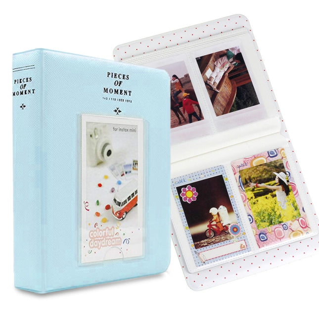 64 Pockets Name Card Pieces for Fujifilm Instax Mini 8 /7s /70 /25 /50s /90, 64 Pockets Sky Blue, 64 Pockets Beige, 64 Pockets Blue, 64 Pockets Green, 64 Pockets Orange, 64 Pockets Pink