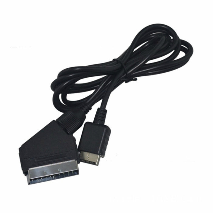 1.8m For Sony PS2/PS3 RGB SCART Cable TV AV Lead Replacement Connection Cable For PAL/NTSC Consoles, For PS2 / PS3
