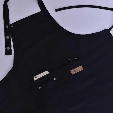 Pure Color Cooking Kitchen Apron For Woman Men Chef Waiter Cafe Shop BBQ Hairdresser Aprons