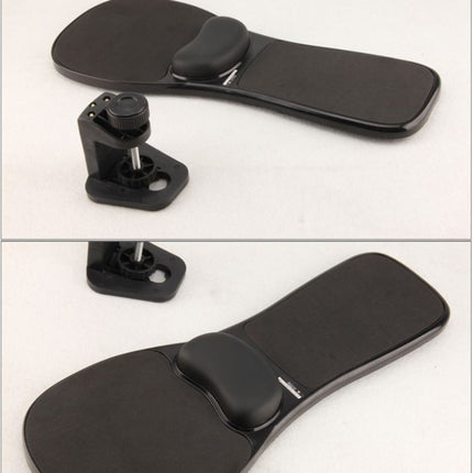 Rotation Computer Desktop Laptop Mouse Tray Elbow Pad Wrist Rest Plate Support Install on Desk and Chair