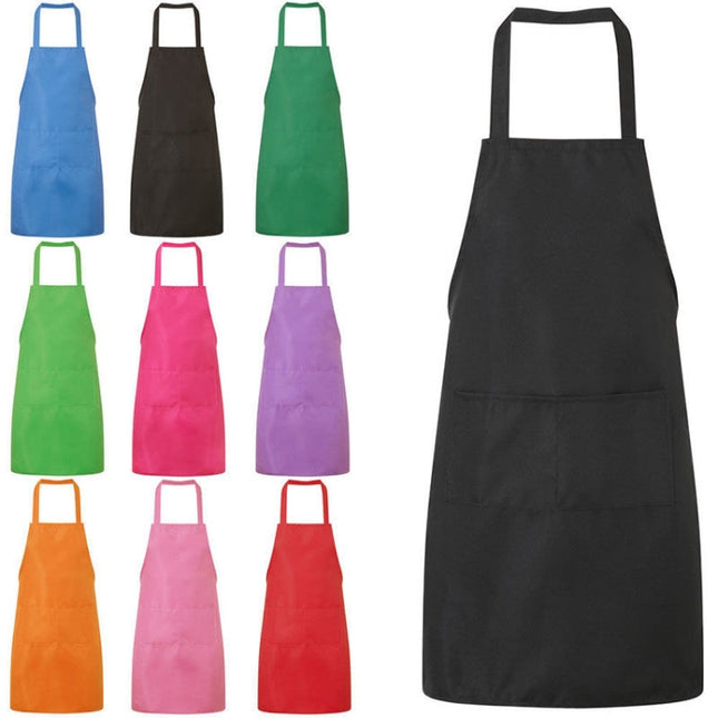 2PCS Kitchen Chef Aprons Cooking Baking Apron With Pockets