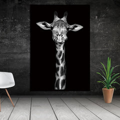 Simple Black and White Animal Decoration Painting Study Living Room Sofa Background Wall Painting Without Frame, 21X30cm, 30X40cm, 40X50cm, 40X60cm