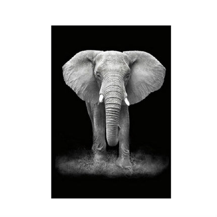 Simple Black and White Animal Decoration Painting Study Living Room Sofa Background Wall Painting Without Frame, 21X30cm, 30X40cm, 40X50cm, 40X60cm