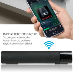 TOPROAD Hochleistungs-10-W-HiFi-tragbarer drahtloser Bluetooth-Lautsprecher Stereo-Soundbar TF FM USB-Subwoofer-Säule für Computer-TV-Telefon