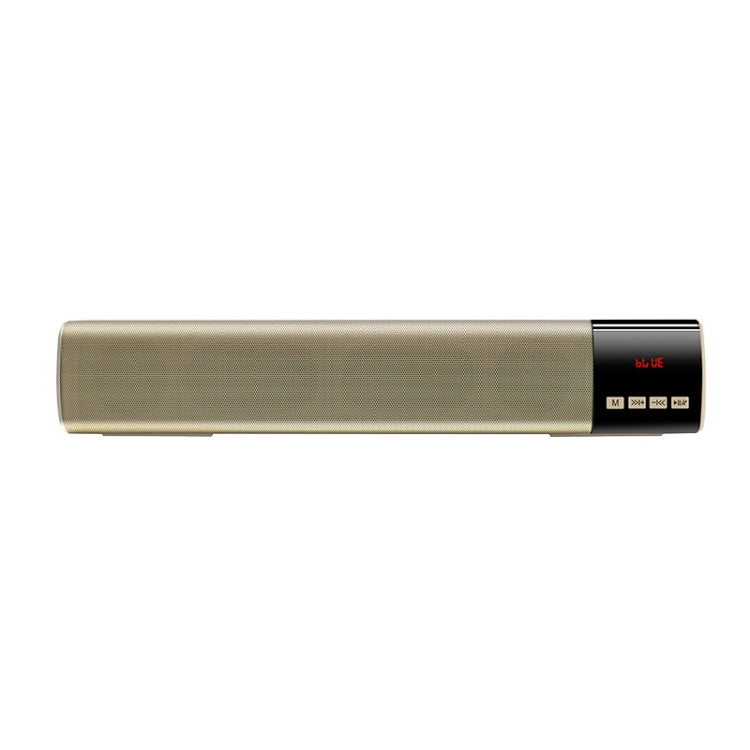 TOPROAD Hochleistungs-10-W-HiFi-tragbarer drahtloser Bluetooth-Lautsprecher Stereo-Soundbar TF FM USB-Subwoofer-Säule für Computer-TV-Telefon