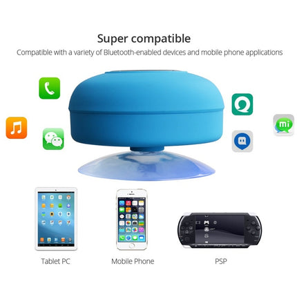 Tragbarer Mini-Subwoofer für die Dusche, kabellos, wasserdicht, Bluetooth-Lautsprecher, Freisprecheinrichtung, Empfang von Anrufen, Musik, Saugmikrofon für iPhone, Samsung