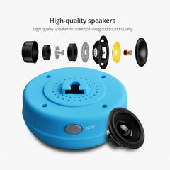 Tragbarer Mini-Subwoofer für die Dusche, kabellos, wasserdicht, Bluetooth-Lautsprecher, Freisprecheinrichtung, Empfang von Anrufen, Musik, Saugmikrofon für iPhone, Samsung