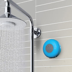 Tragbarer Mini-Subwoofer für die Dusche, kabellos, wasserdicht, Bluetooth-Lautsprecher, Freisprecheinrichtung, Empfang von Anrufen, Musik, Saugmikrofon für iPhone, Samsung