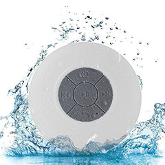 Tragbarer Mini-Subwoofer für die Dusche, kabellos, wasserdicht, Bluetooth-Lautsprecher, Freisprecheinrichtung, Empfang von Anrufen, Musik, Saugmikrofon für iPhone, Samsung