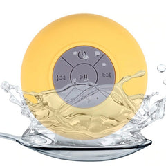 Tragbarer Mini-Subwoofer für die Dusche, kabellos, wasserdicht, Bluetooth-Lautsprecher, Freisprecheinrichtung, Empfang von Anrufen, Musik, Saugmikrofon für iPhone, Samsung