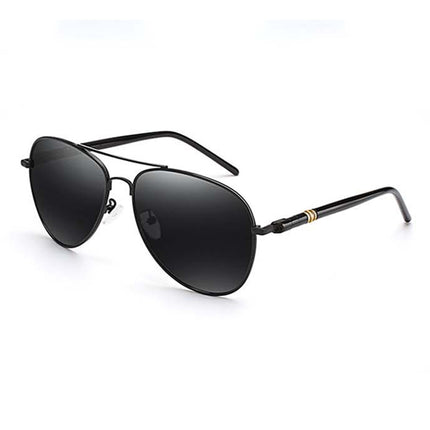 Men Oversized Aviation Metal Frame Spring Temple Polarized Sunglasses Male  Pilot Male Driving Sun Glasses