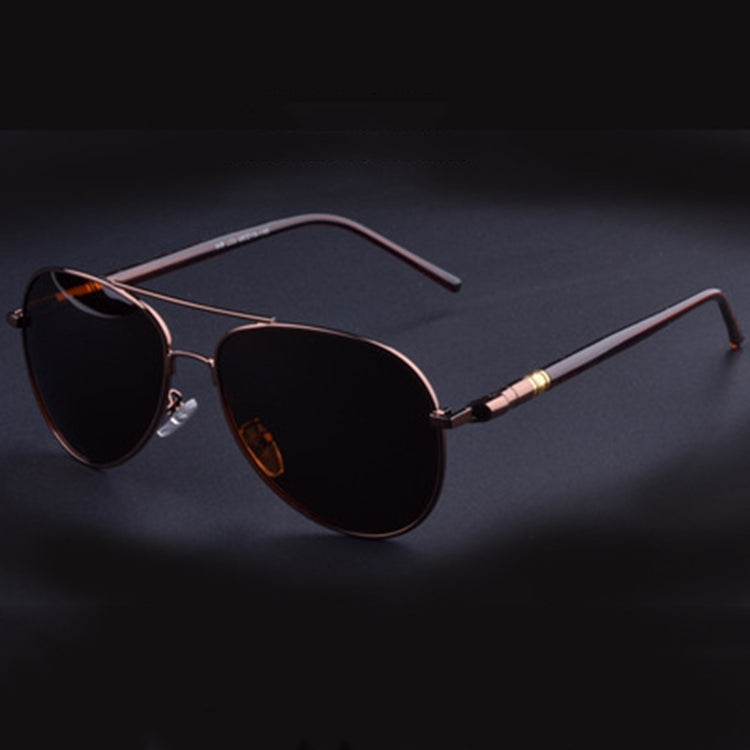 Men Oversized Aviation Metal Frame Spring Temple Polarized Sunglasses Male  Pilot Male Driving Sun Glasses