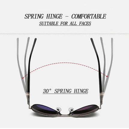 Men Oversized Aviation Metal Frame Spring Temple Polarized Sunglasses Male  Pilot Male Driving Sun Glasses, Black Frame, Gun Grey Frame, Coffee Frame, Silver Frame