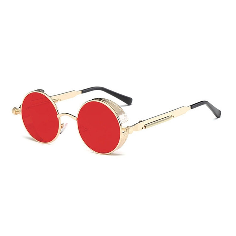 Metal Round Frame Steampunk Retro Sunglasses for Men Women, 10, 11, 12, 13, 14, 2, 3, 4, 5, 6, 7, 9