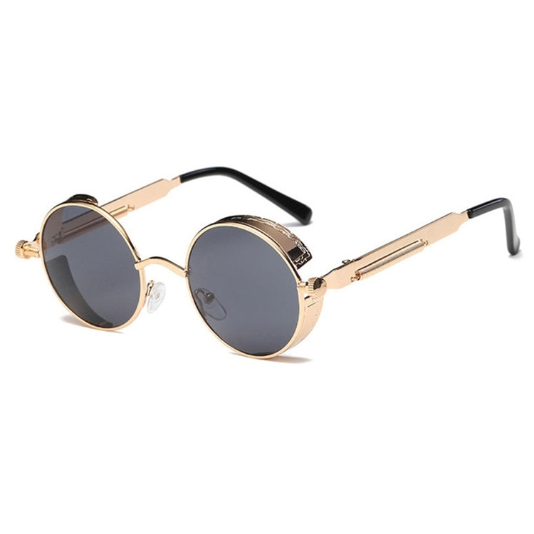Metal Round Frame Steampunk Retro Sunglasses for Men Women, 10, 11, 12, 13, 14, 2, 3, 4, 5, 6, 7, 9