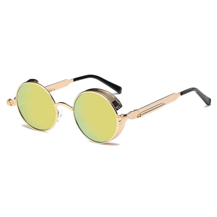 Metal Round Frame Steampunk Retro Sunglasses for Men Women, 10, 11, 12, 13, 14, 2, 3, 4, 5, 6, 7, 9