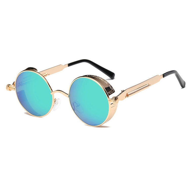 Metal Round Frame Steampunk Retro Sunglasses for Men Women, 10, 11, 12, 13, 14, 2, 3, 4, 5, 6, 7, 9